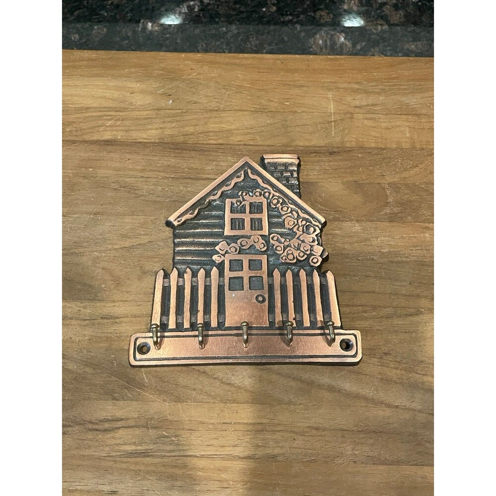 Odi Cast iron/copper Key Rack “Cottage Farm House”